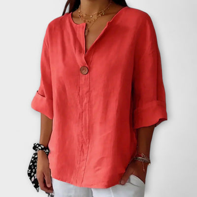 Chloe - Elegant V-Neck Blouse