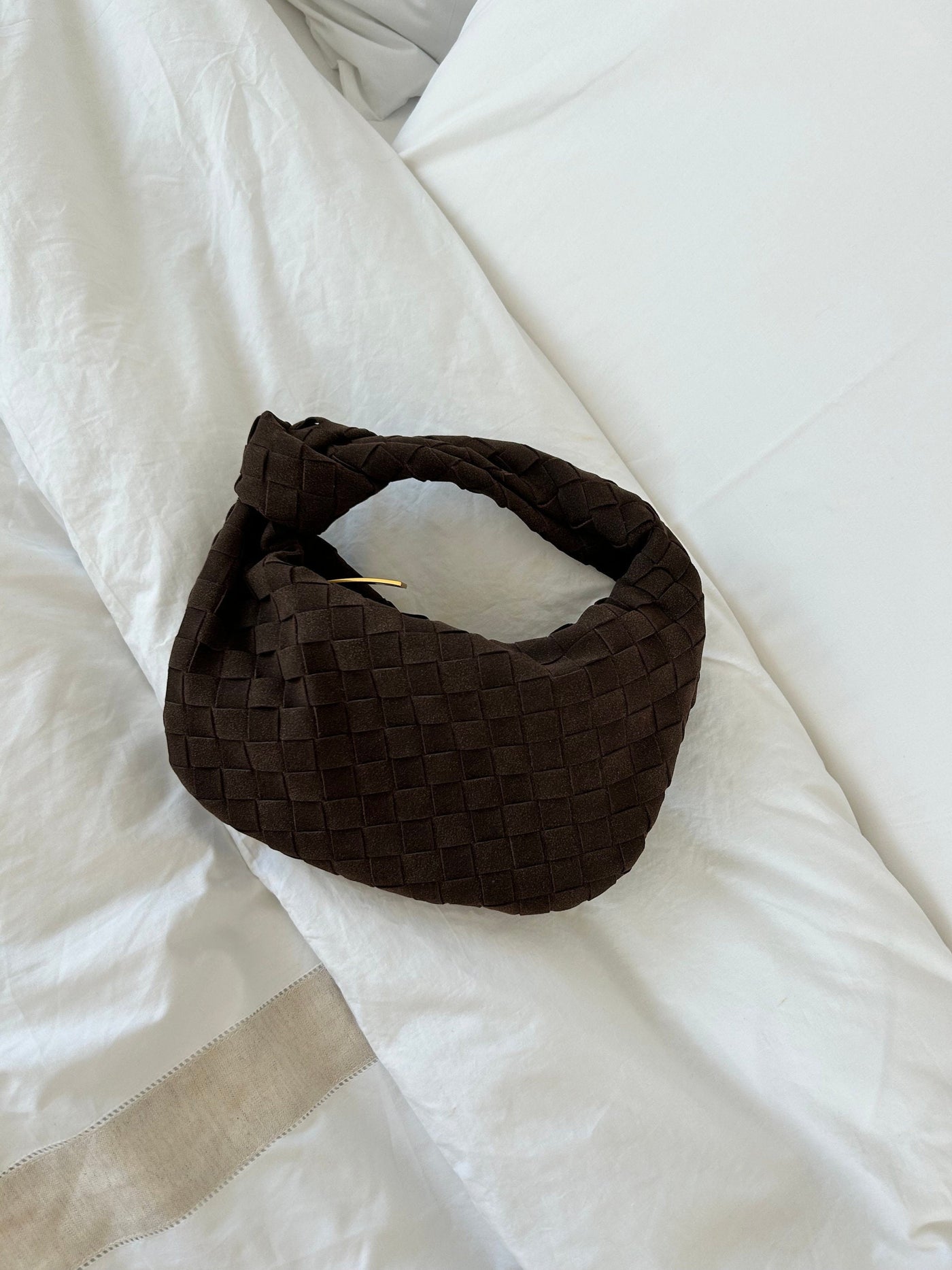 Renee | Soft Braided Mini Suede Bag