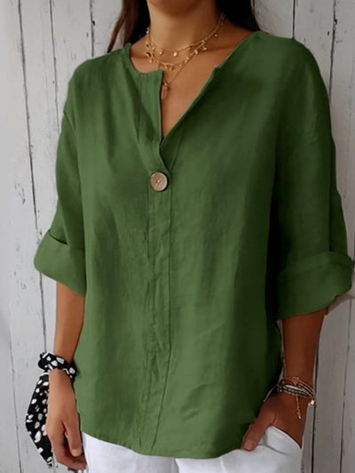 Lila - Casual V-Neck Blouse