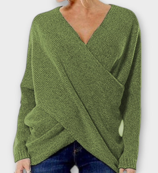 Clara - Cozy V-neck Sweater