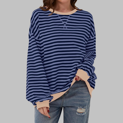 Chare - Casual Striped Sweatshirt