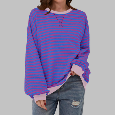 Chare - Casual Striped Sweatshirt