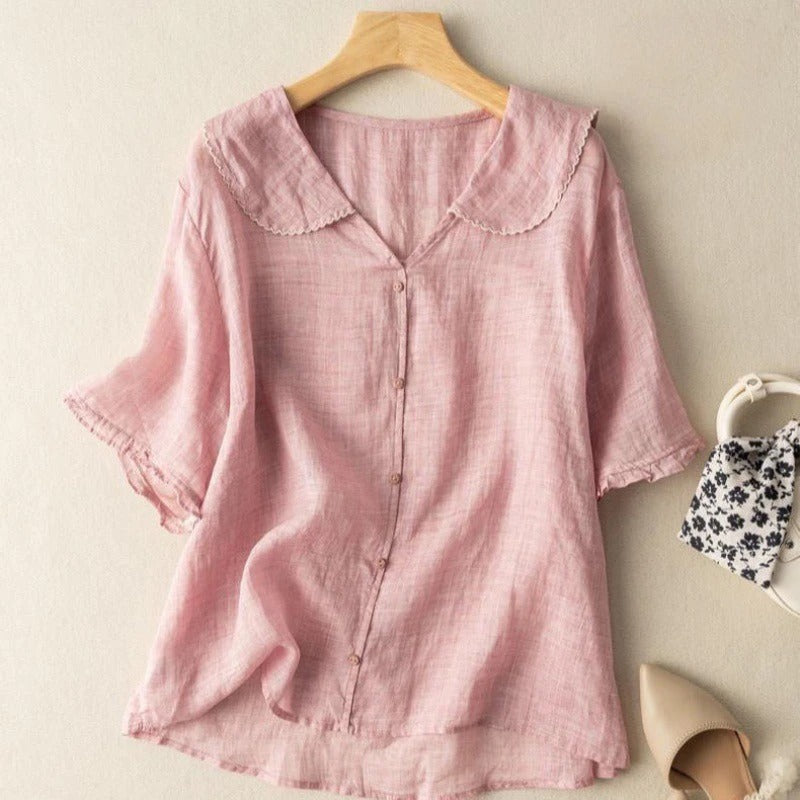 Ruby - Breezy Linen Blouse