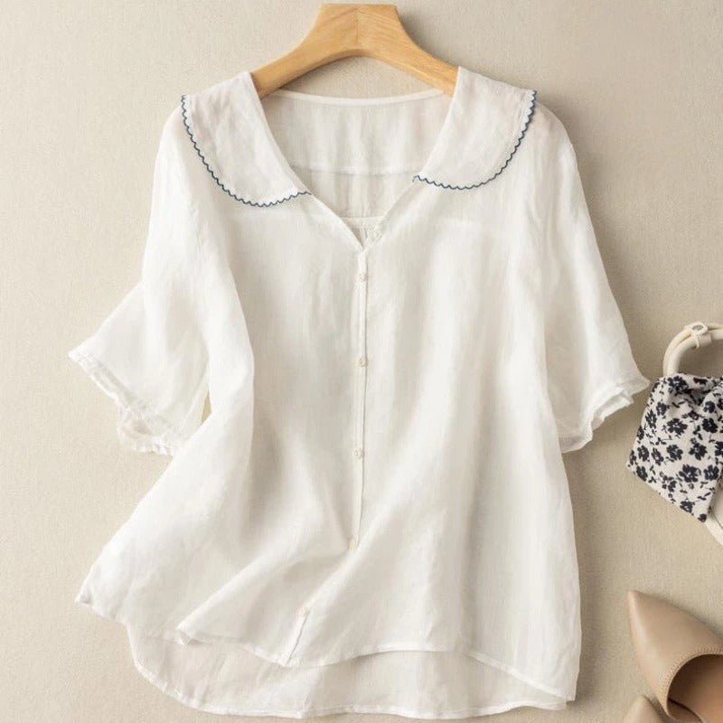 Ruby - Breezy Linen Blouse