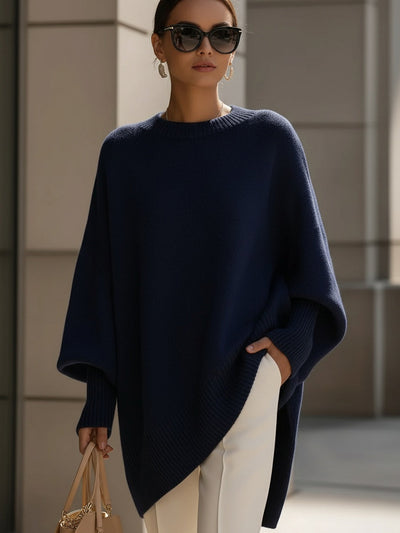 Camille | Oversized Knit Poncho Sweater