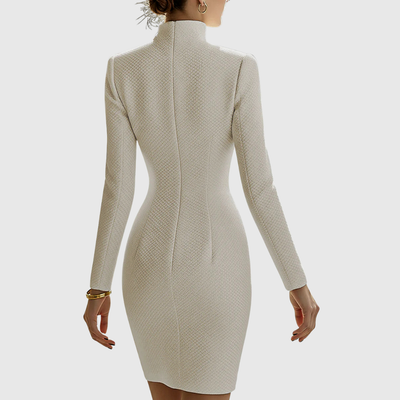 Harriet | Hourglass Leather Mini Dress