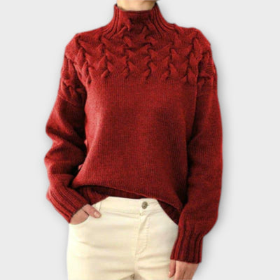 Amelia - Stylish Cable Knit Sweater