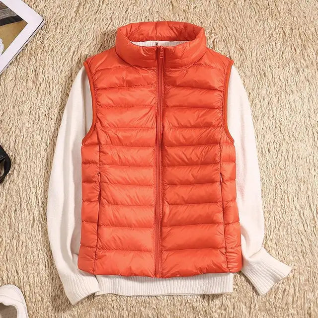 Lucy - Ultra Light Down Sleeveless Puffer Vest