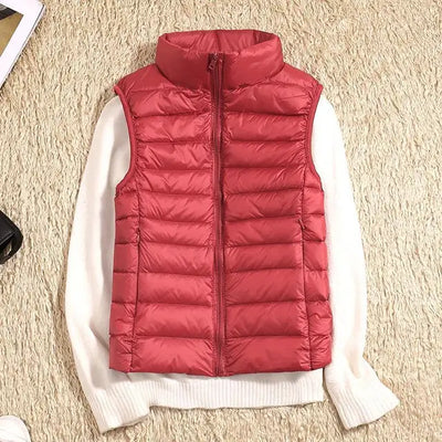 Lucy - Ultra Light Down Sleeveless Puffer Vest