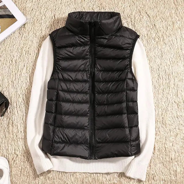 Lucy - Ultra Light Down Sleeveless Puffer Vest