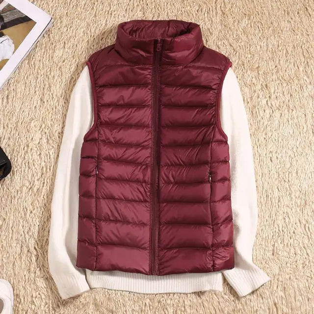 Lucy - Ultra Light Down Sleeveless Puffer Vest