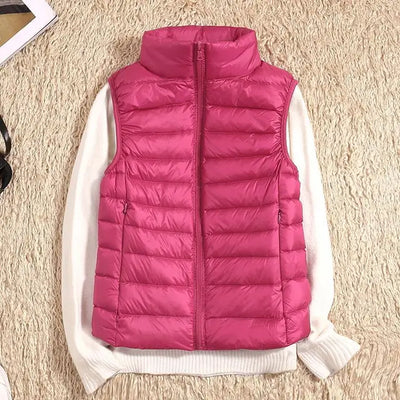 Lucy - Ultra Light Down Sleeveless Puffer Vest