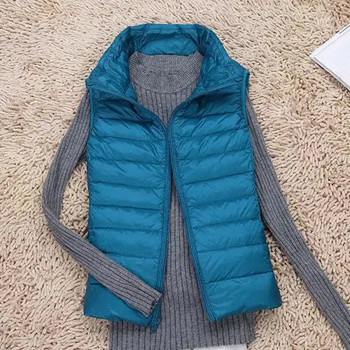Lucy - Ultra Light Down Sleeveless Puffer Vest