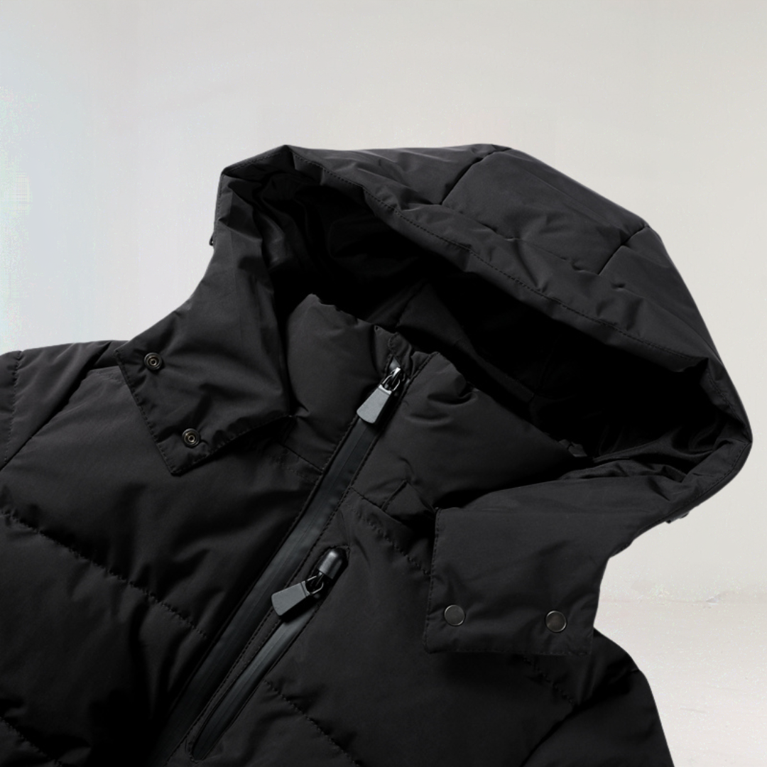 Georgia - Premium Insulated Black Ski Jacket