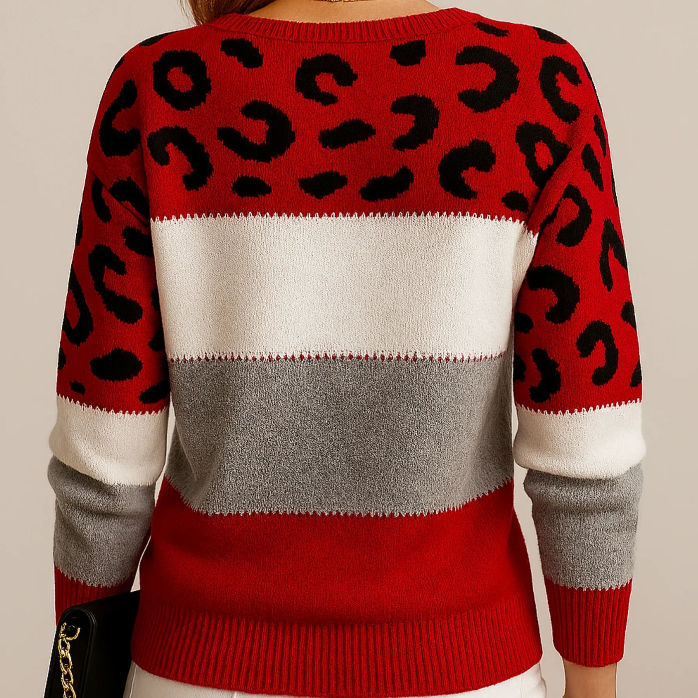 Ruth - Leopard Print Casual Sweater