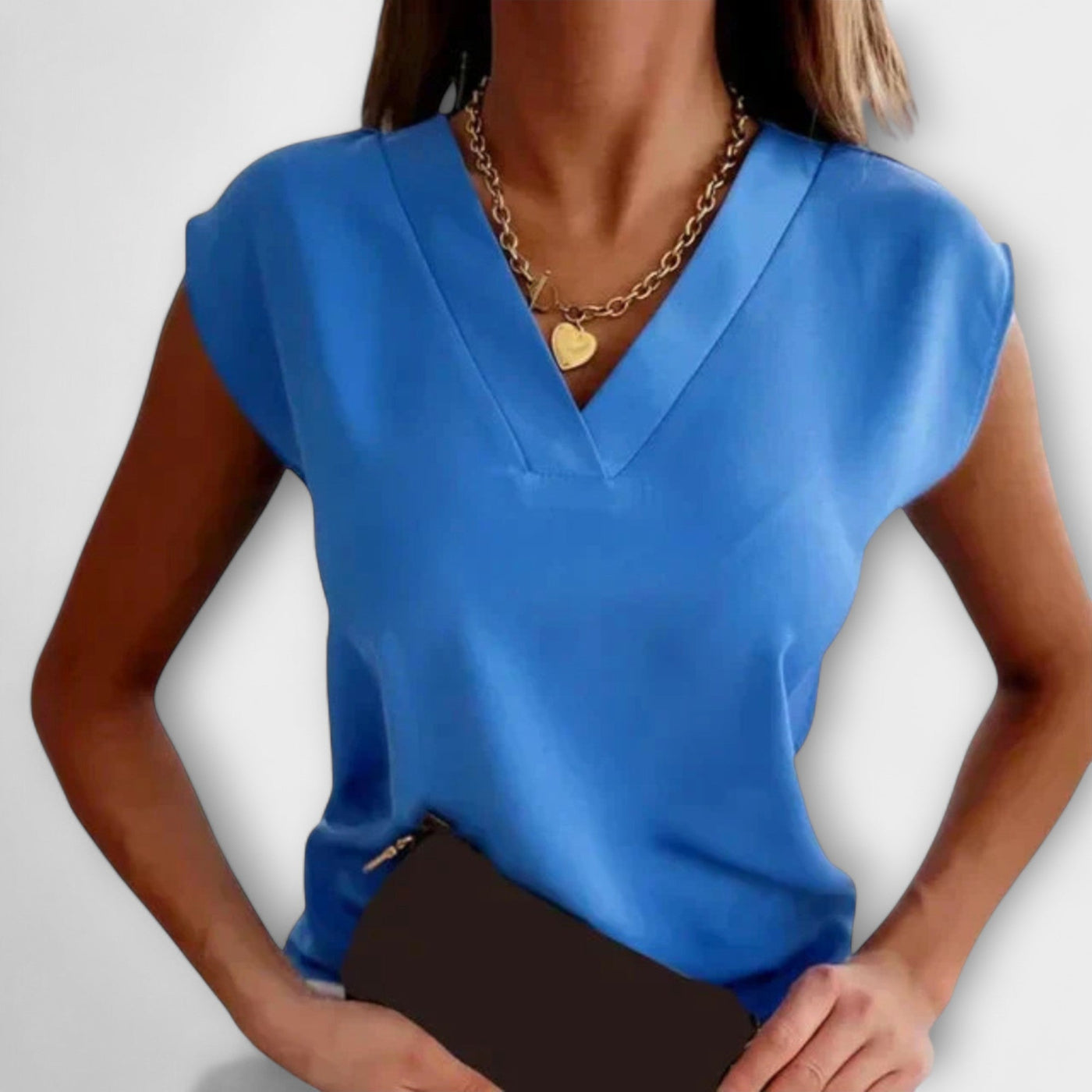 Amelia - Casual V-Neck Top