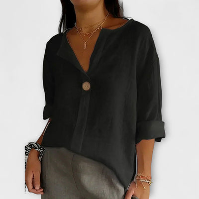 Chloe - Elegant V-Neck Blouse