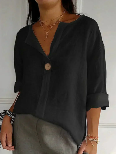 Lila - Casual V-Neck Blouse