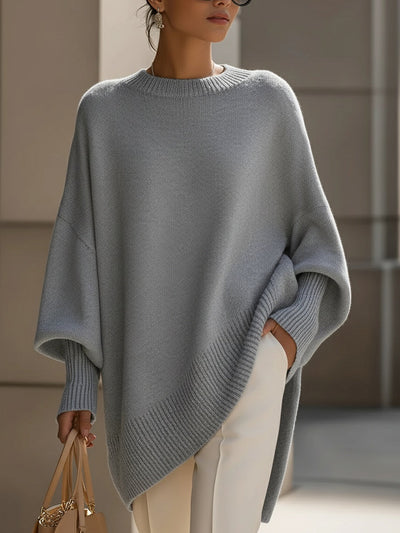 Camille | Oversized Knit Poncho Sweater