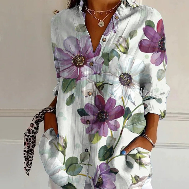 Clara - Stylish Floral Blouse