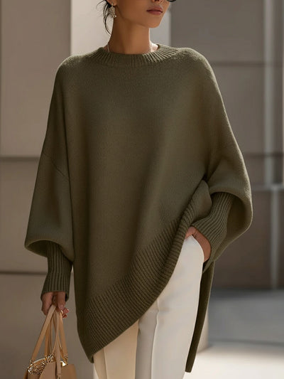 Camille | Oversized Knit Poncho Sweater