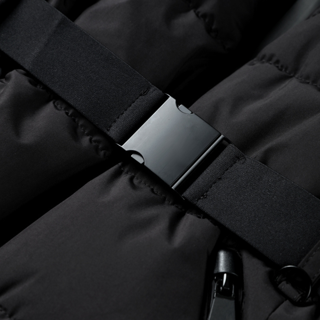 Georgia - Premium Insulated Black Ski Jacket