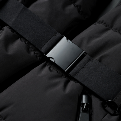 Georgia - Premium Insulated Black Ski Jacket