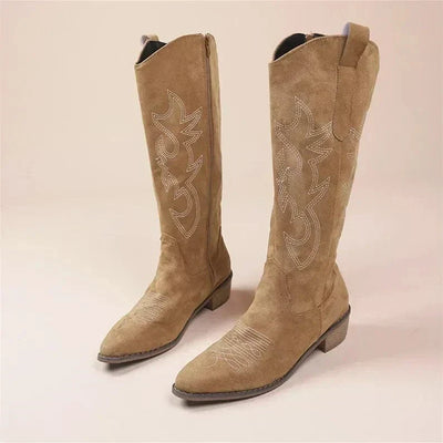 Evie - Western Embroidered Boots