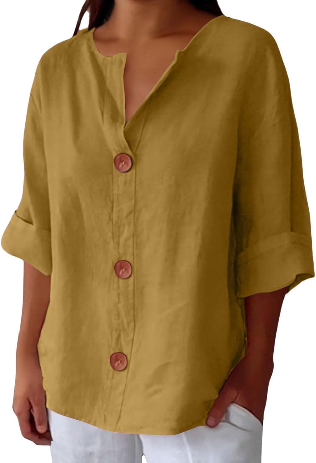 Lily -  Lightweight Linen Top