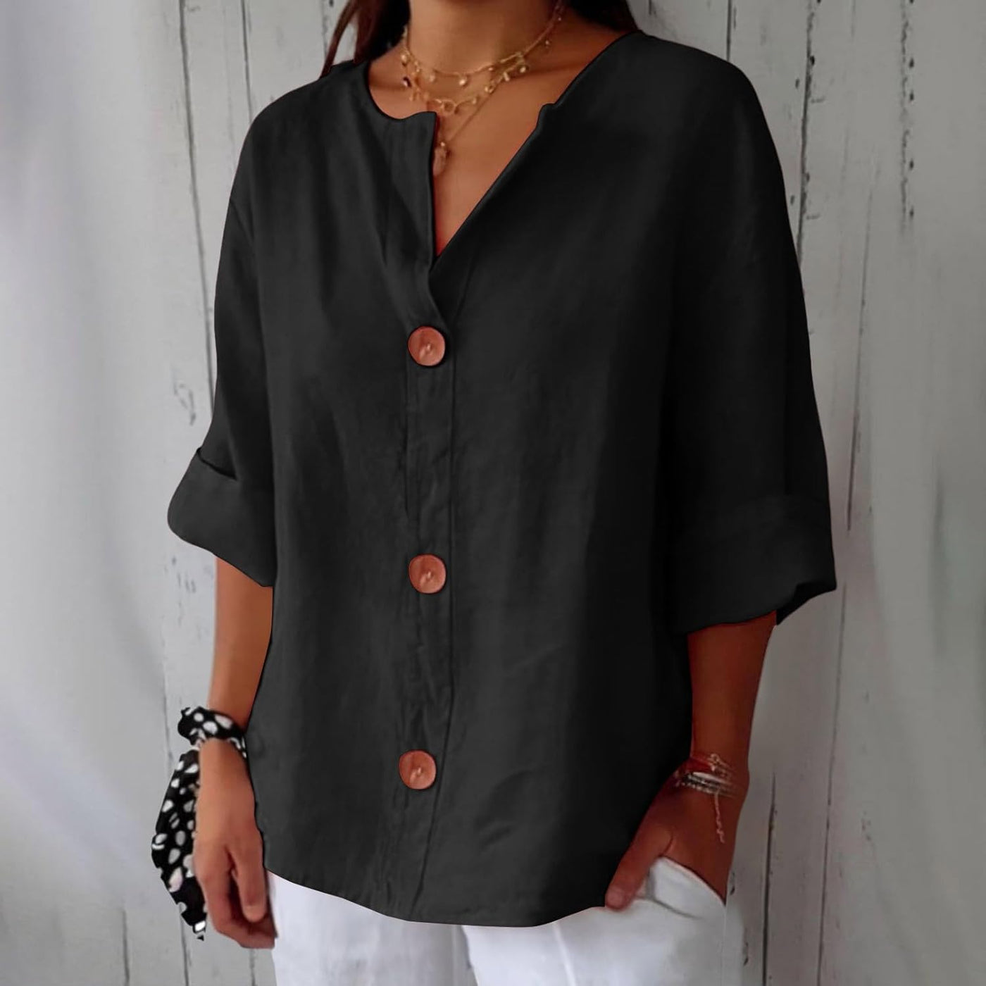 Lily -  Lightweight Linen Top