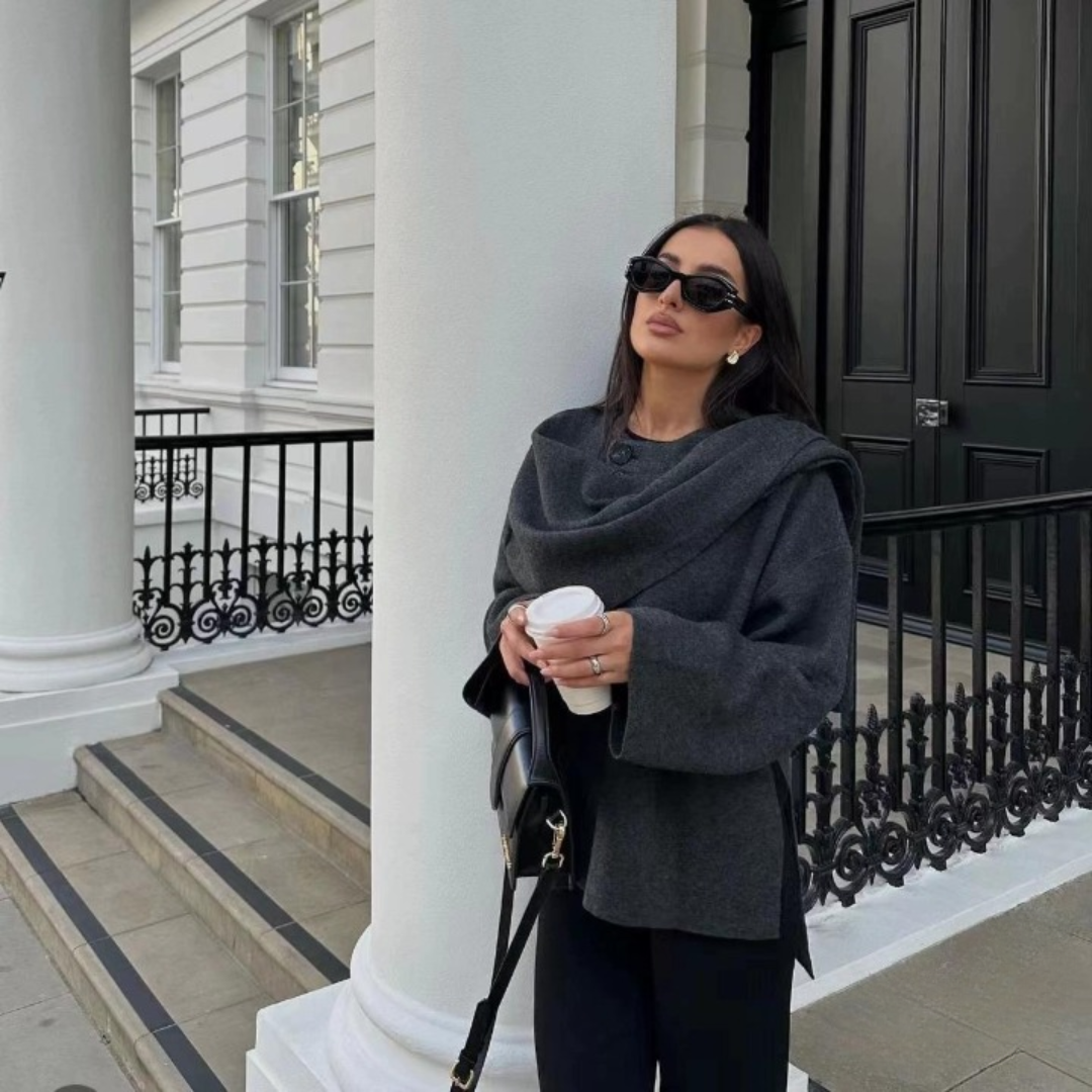 KALEIDE | ELEGANT COAT MADE OF HIGH-QUALITY FABRIC