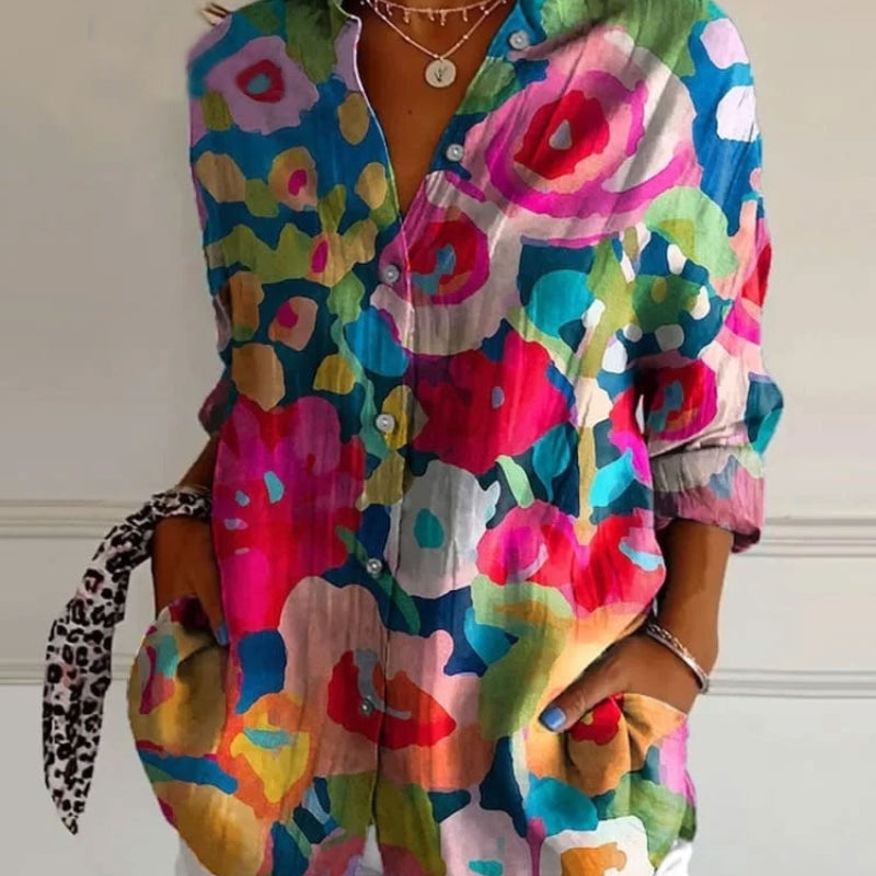 Clara - Stylish Floral Blouse