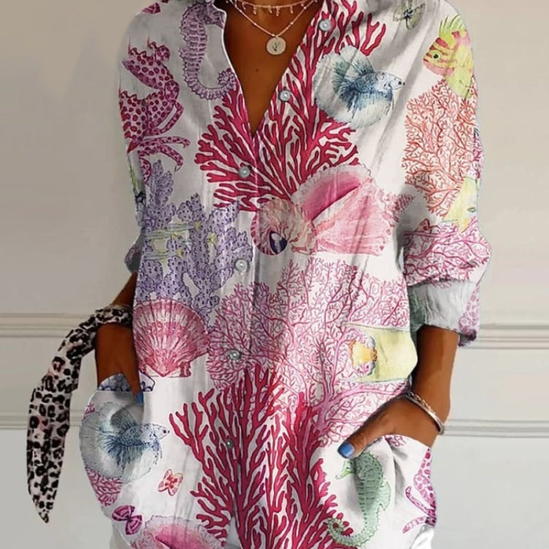 Clara - Stylish Floral Blouse