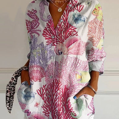 Clara - Stylish Floral Blouse