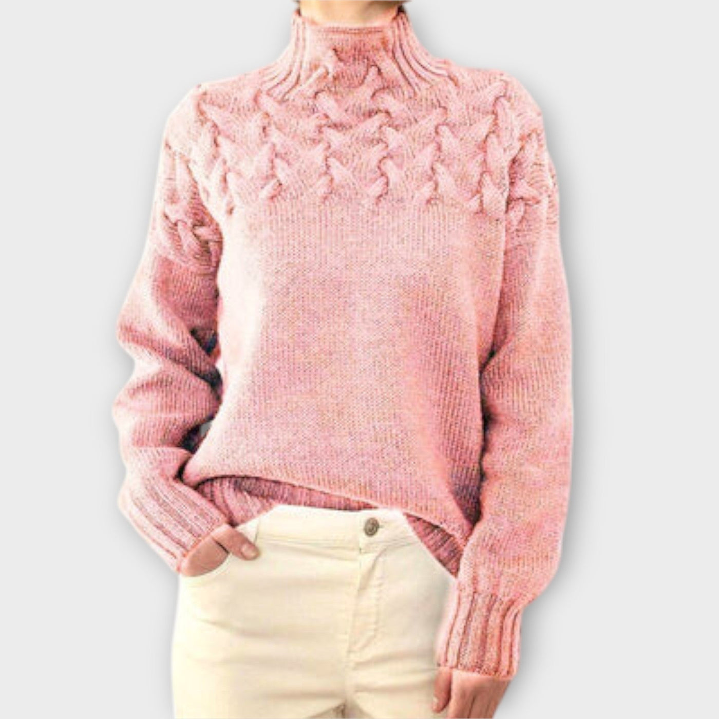 Amelia - Stylish Cable Knit Sweater