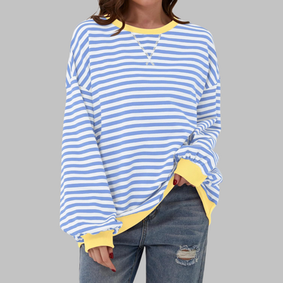 Chare - Casual Striped Sweatshirt