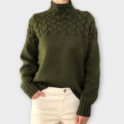 Amelia - Stylish Cable Knit Sweater