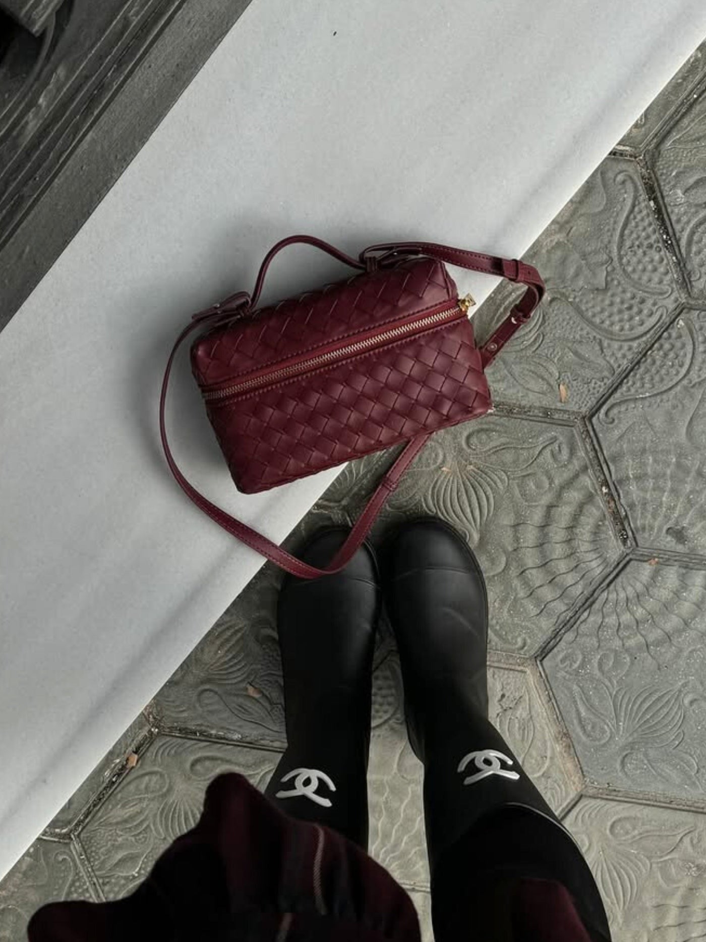 Juliette | Polished Structured Woven Bag