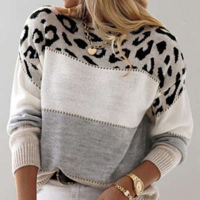 Ruth - Leopard Print Casual Sweater