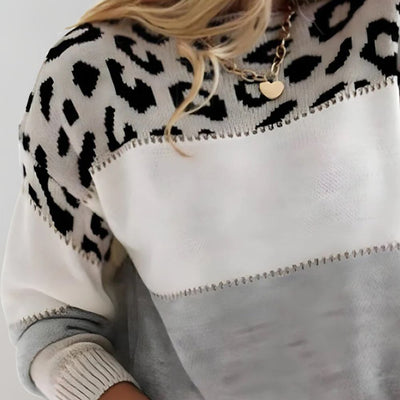 Ruth - Leopard Print Casual Sweater