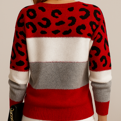 Ruth - Leopard Print Casual Sweater