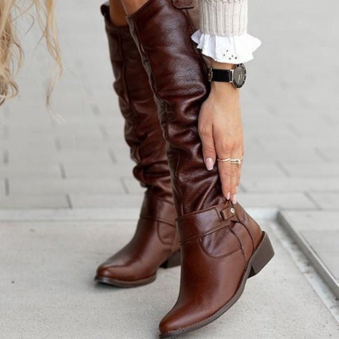 Olivia - Chic Knee-High Boots
