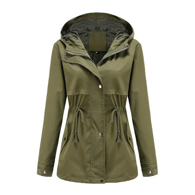 Lydia - Hooded Windbreaker Waterproof Coat