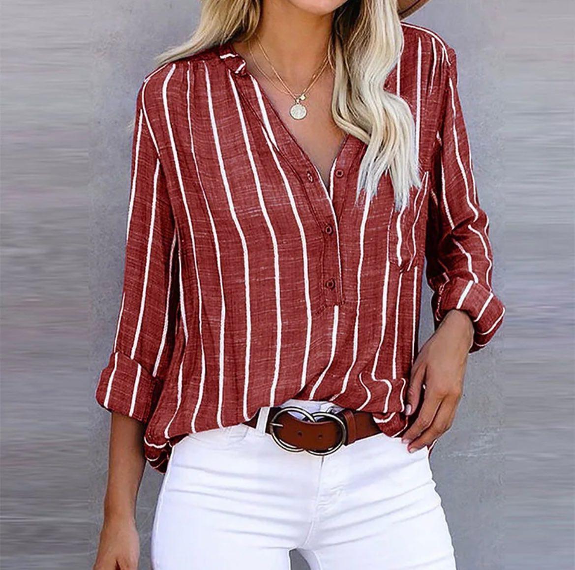 Sophie - Striped Long Sleeve Top