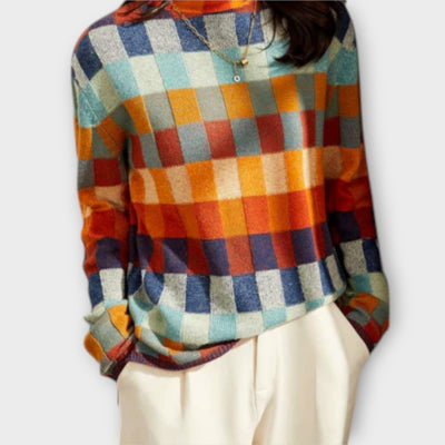 Josephine - Cozy Patchwork Sweater