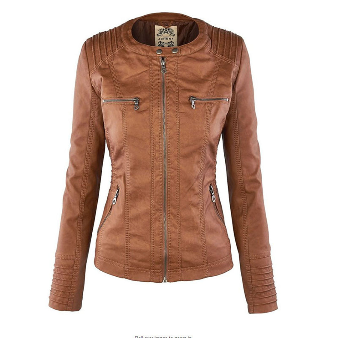 Karen | Robust and Elegant Leather Jacket