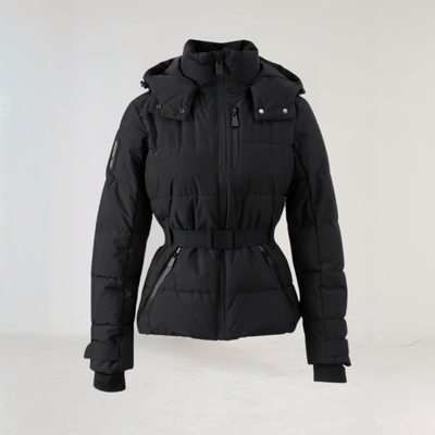 Georgia - Premium Insulated Black Ski Jacket