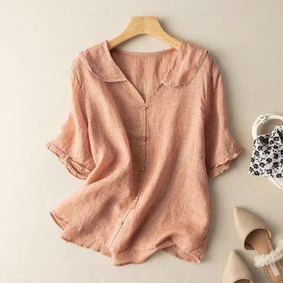 Ruby - Breezy Linen Blouse