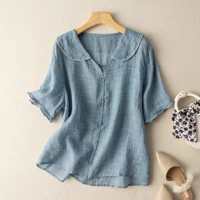 Ruby - Breezy Linen Blouse