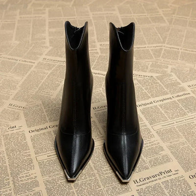 Grace - Chrome Tip Chelsea Boots